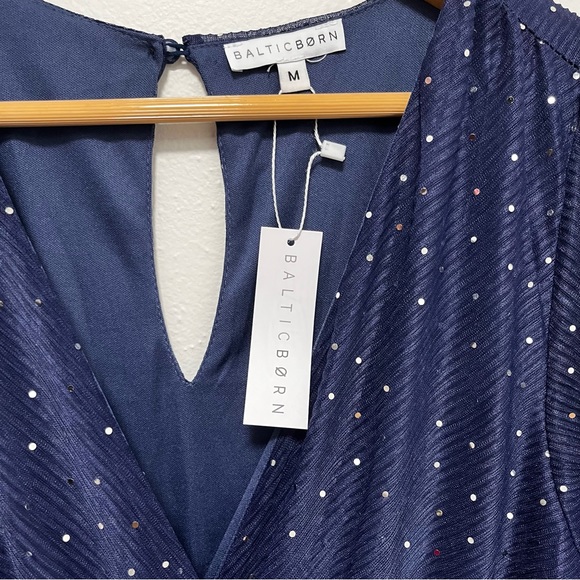 BALTIC BORN Grace Navy Sparkle Gown. Size M - Picture 7 of 16